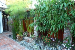 Brick, Wood and Assorted Plantings
